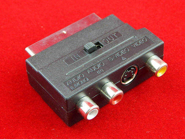 Переходник Scart - 3 RCA +S-VHS ( вх. - вых.), фото 2