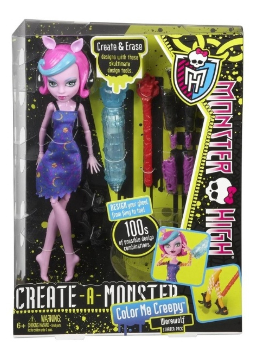 Кукла Monster High Покрась меня жутко Оборотень 27 см