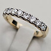 Золотое кольцо 17р с бриллиантами ж/з 0.645Ct SI1/J, VG-Cut, фото 3