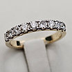 Золотое кольцо 17р с бриллиантами ж/з 0.645Ct SI1/J, VG-Cut, фото 8
