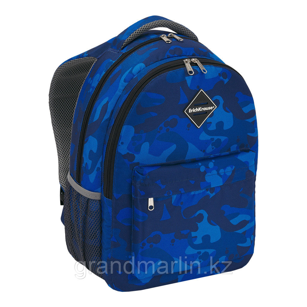 Ученический рюкзак ErichKrause EasyLine® с двумя отделениями и грудной перемычкой 20L Sea Camo