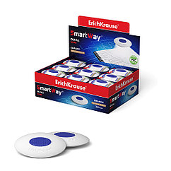 Ластик с пластиковым держателем ErichKrause SmartWay® Mini Oval (в пакете с европодвесом) (в коробке