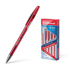 Ручка гелевая ErichKrause R-301 Gel Stick Original  0.5, цвет чернил красный (в коробке по 12 штук)