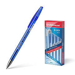 Ручка гелевая ErichKrause R-301 Gel Stick Original 0.5, цвет чернил синий (в коробке по 12 штук)