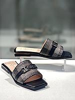 Женские кожаные шлепанцы. Летняя женская обувь 2024., фото 4