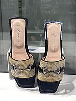 Удобные женские шлепки коричневого цвета. Кожаная женская обувь лето 2024., фото 8