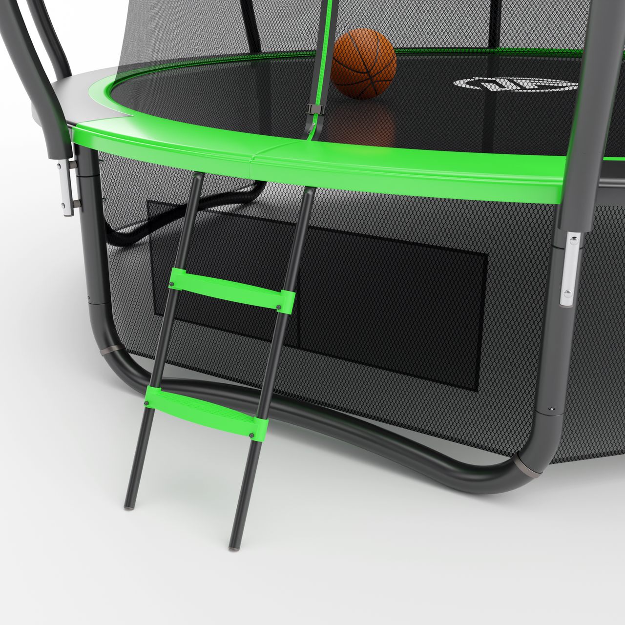 Батут Jump Power 8 ft Pro Inside Basket Green - фото 4 - id-p114212318
