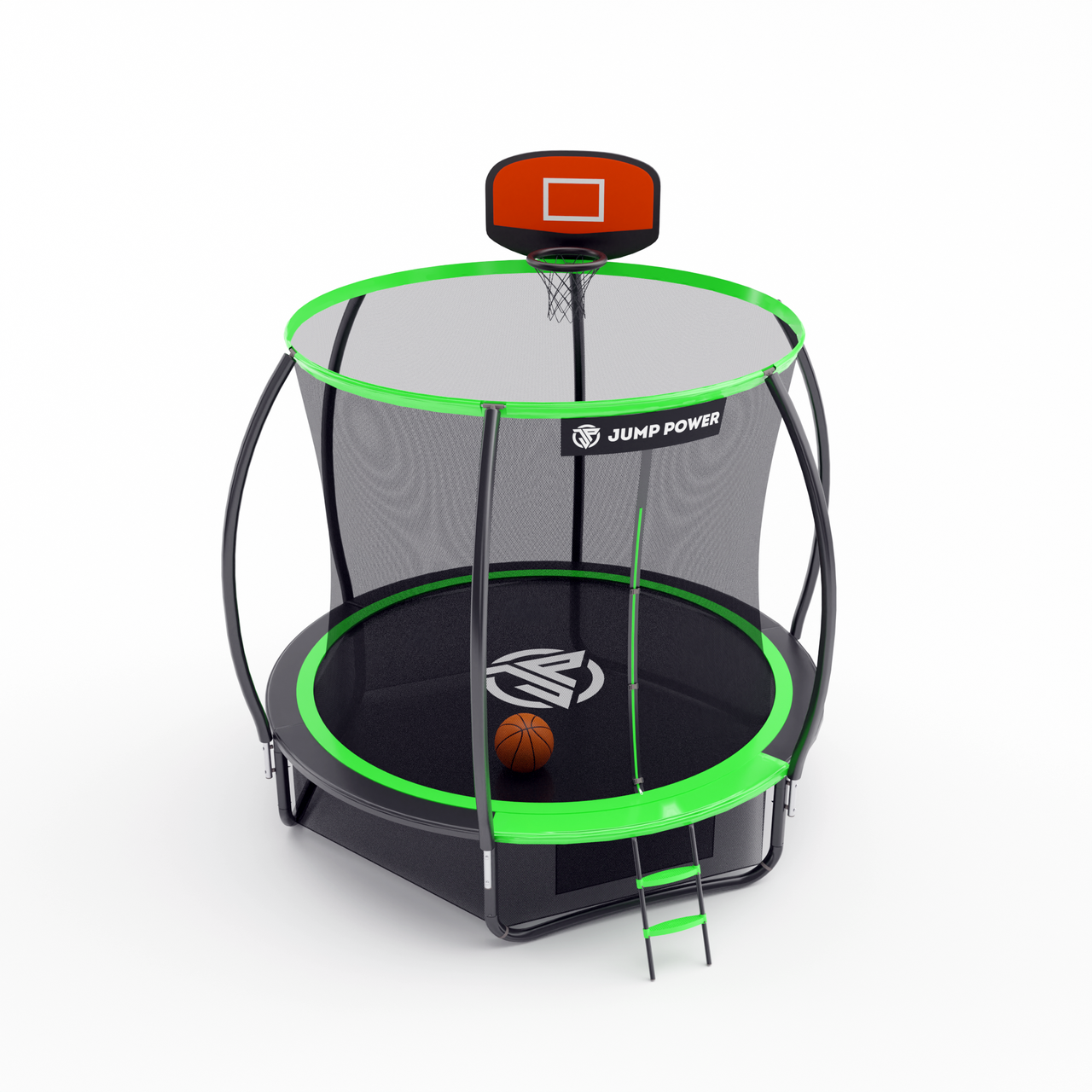 Батут Jump Power 8 ft Pro Inside Basket Green - фото 7 - id-p114212318