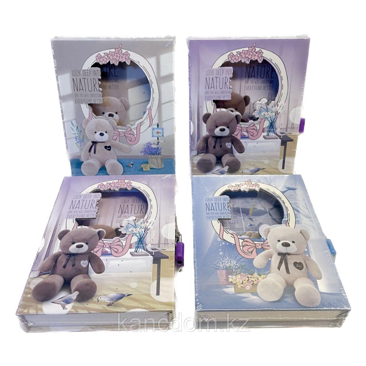 Блокнот-Анкета А6 на ключ в боксе "Lovely bear" 48л. YH64K-B0248