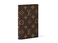 Обложка для паспорта Louis Vuitton коричневого цвета монограмм в клетку