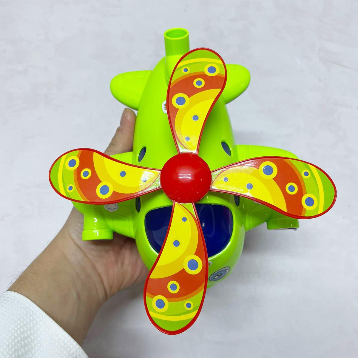 Игрушка каталка с ручкой для детей зеленая - фото 4 - id-p115582308