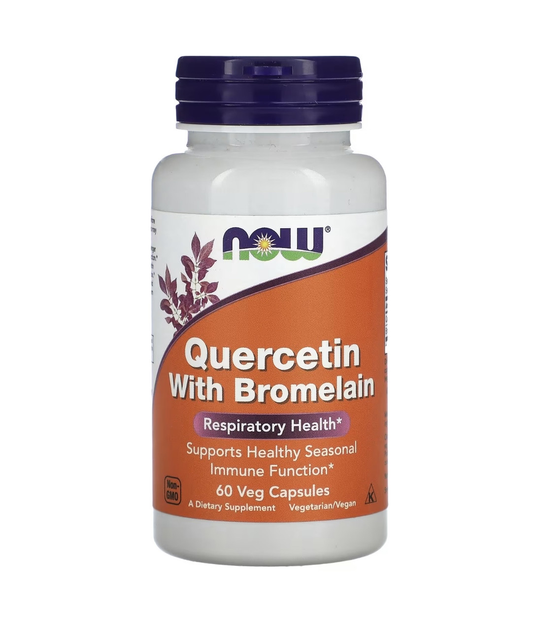 Now foods кверцетин с бромелаином, 60 капсул - фото 1 - id-p115583049