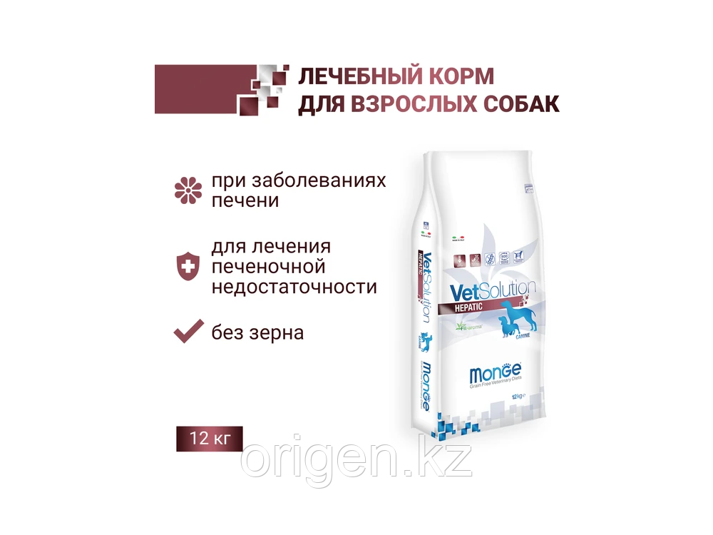 Ветеринарная диета VetSolution Dog Hepatic для собак при заболеваниях печени 12 кг - фото 2 - id-p115583053