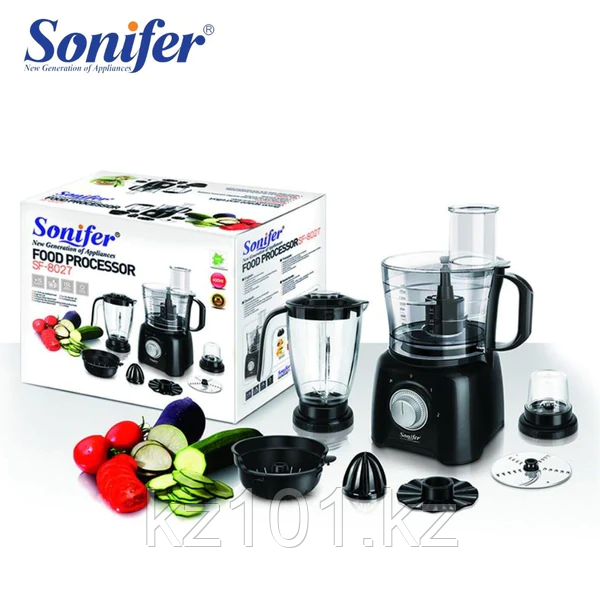 Кухонный комбайн Sonifer SF-8027 (400 Вт / 9в1) - фото 1 - id-p114555990