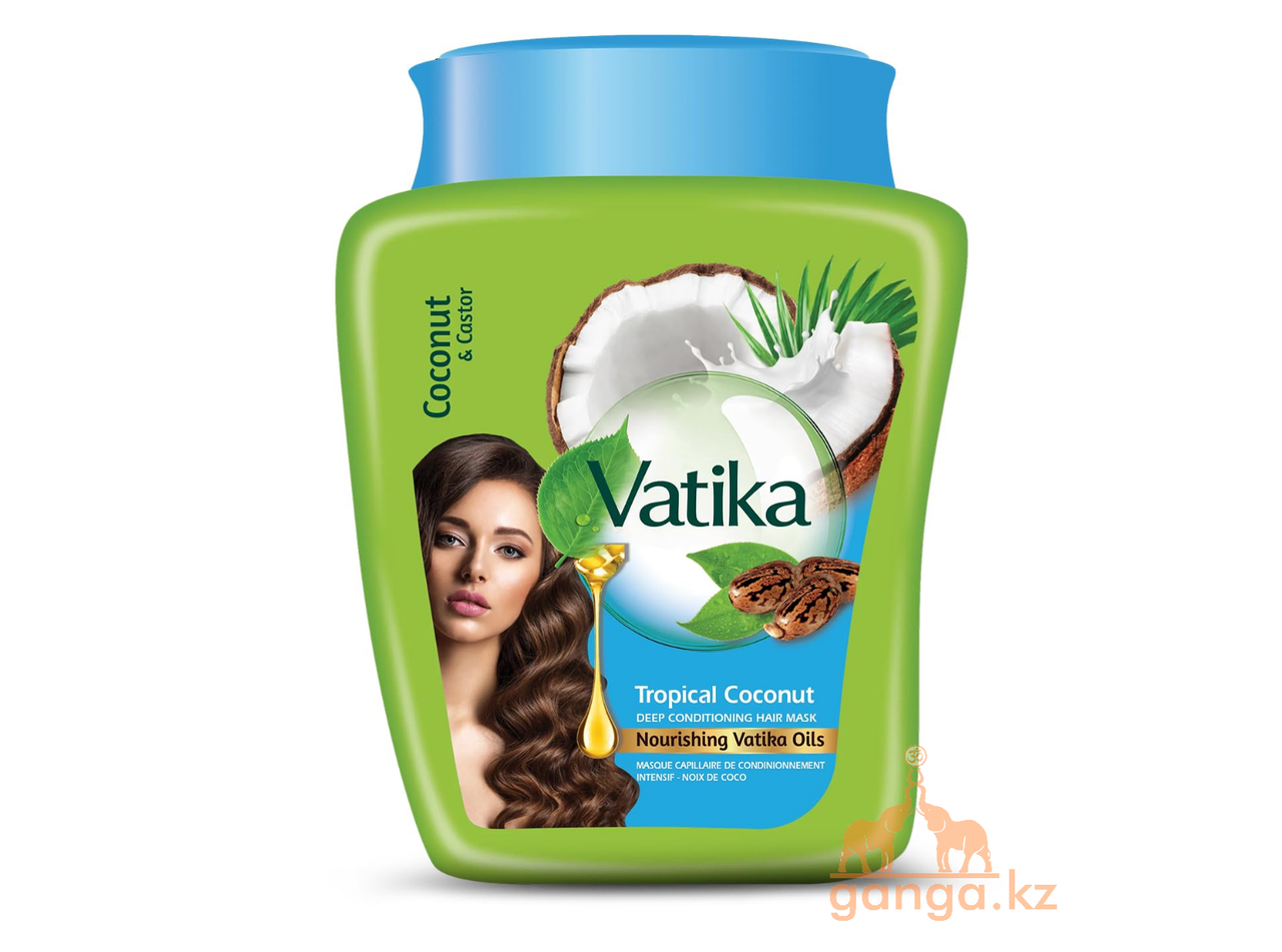 Питательная маска с Кокосом для объёма волос (Coconut and Castor Vatika DABUR), 1 кг - фото 1 - id-p115583215