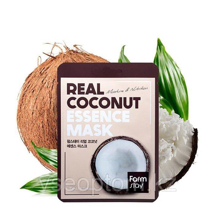 Тканевая маска с экстрактом кокоса FarmStay Real Coconut Essence Mask - фото 1 - id-p115585016