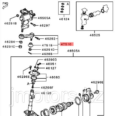 Сошка на рулевую колонку Mitsubishi Pajero 2 SRR - фото 1 - id-p76914602