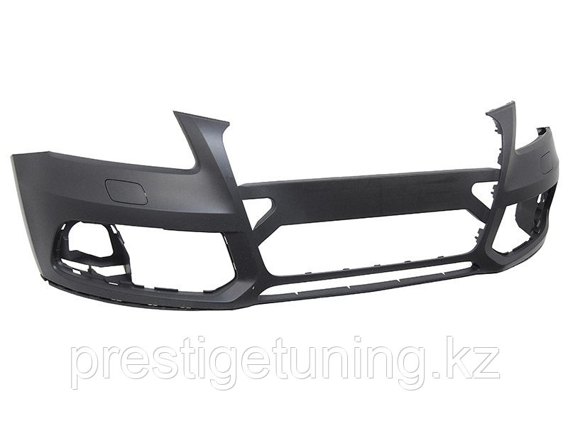 Передний бампер на Audi Q5 2012-17 под омыватели фар (SAT)