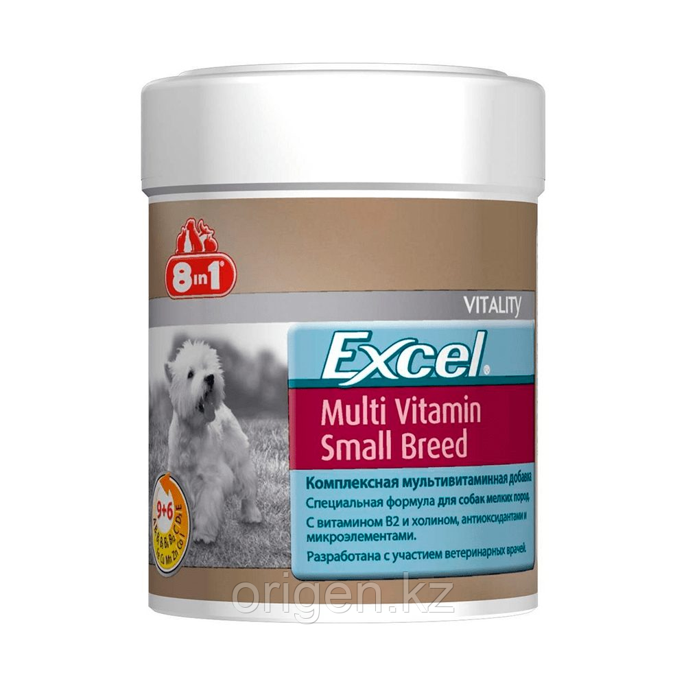 Мультивитамины для взрослых собак мелких пород 8 IN 1 EXCEL  70 таблеток