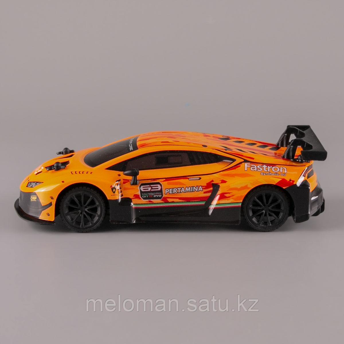 Машинка на радиоуправлении Lamborghini Huracan GT3 оранжевый 1:24 - фото 3 - id-p115588093