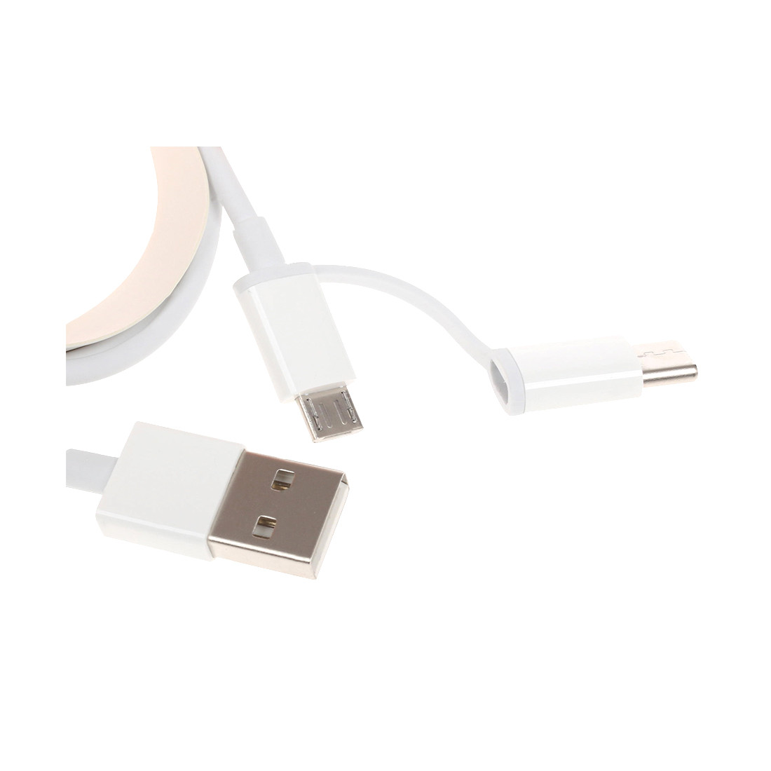 Интерфейсный кабель Xiaomi 30cm MICRO USB and Type-C Белый SJX01ZM - фото 2 - id-p115589157