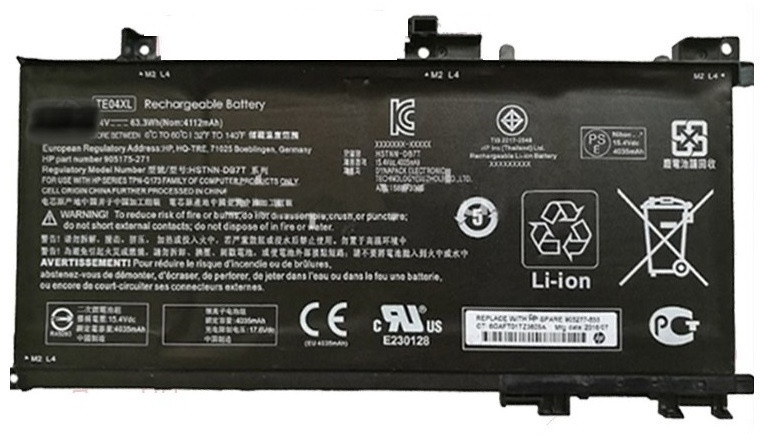Аккумулятор для Ноутбука HP Pavillion 15-BC TE04XL ORIGINAL - фото 1 - id-p115589930