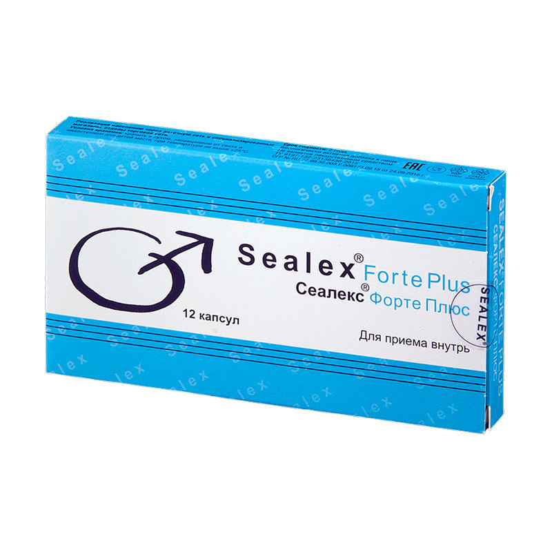 Sealex Forte Plus ( Сеалекс Форте Плюс ) мужской возбудитель 12 шт, фото 1