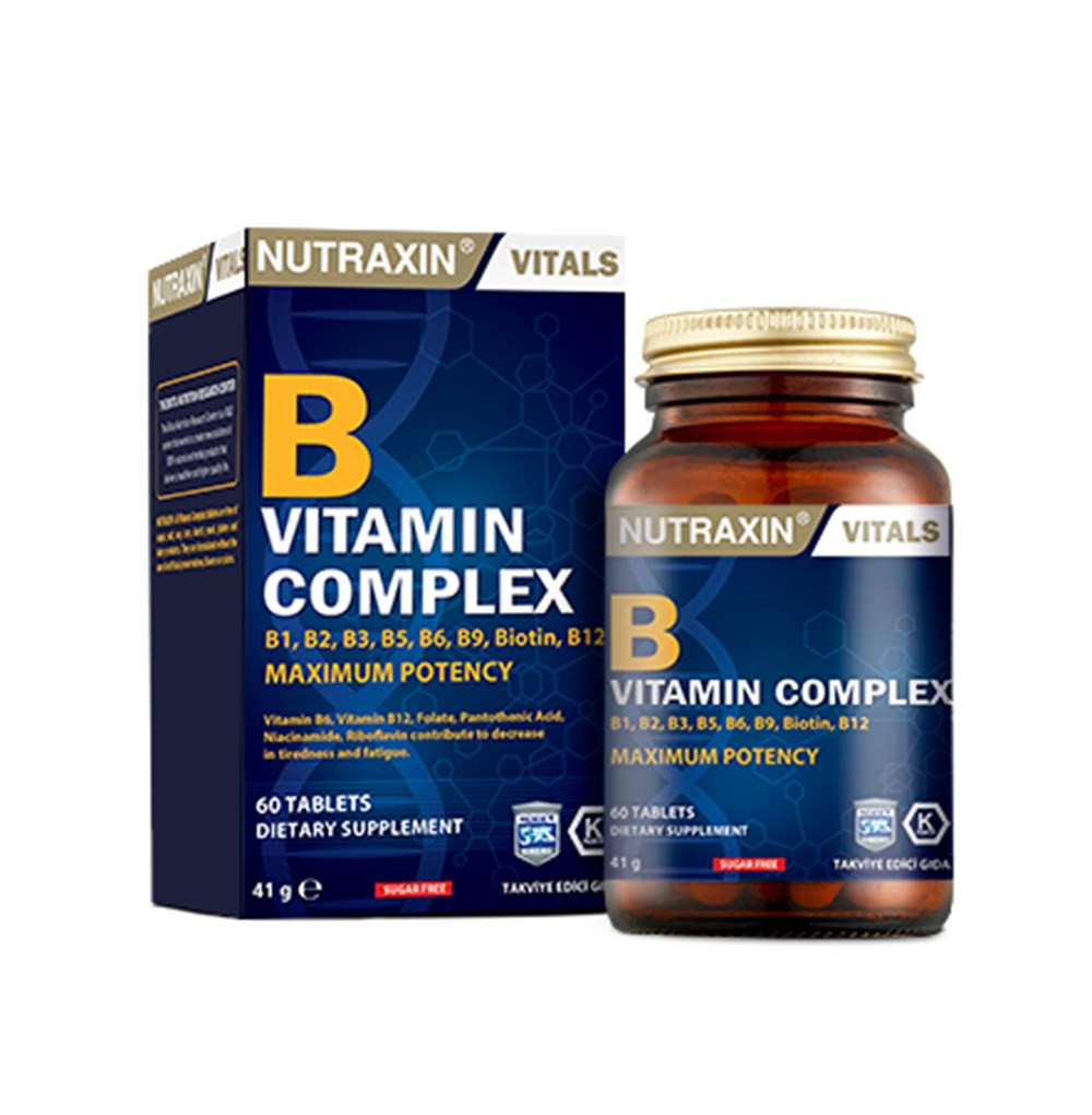 Nutraxin B complex vitamin ( Витамины группы В ) 60 таблеток - фото 1 - id-p115590365