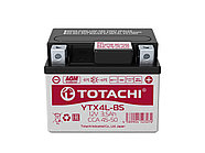 Аккумулятор для мото Totachi YTX4L-BS, AGM, 3.5Ач, CCA 45–50A