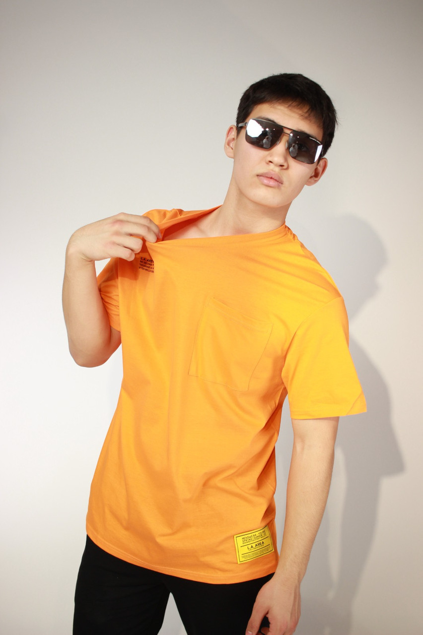 Футболка мужская с принтом Модис оранжевый 100% хлопок - фото 7 - id-p115590755
