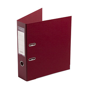 Папка-регистратор Deluxe с арочным механизмом, Office 3-WN8 (3" WINE), А4, 70 мм, бордовый, фото 2