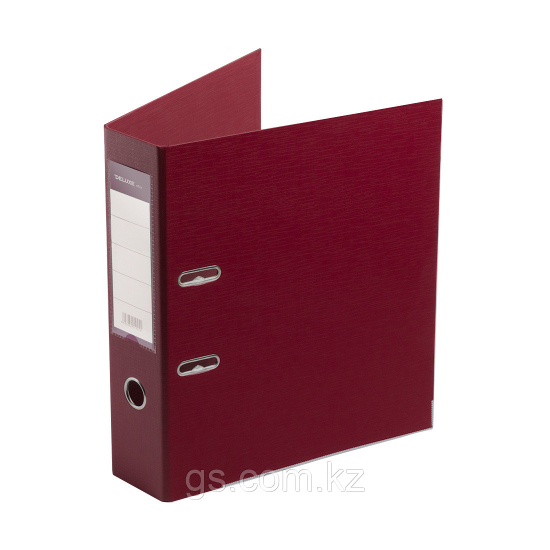 Папка-регистратор Deluxe с арочным механизмом, Office 3-WN8 (3" WINE), А4, 70 мм, бордовый - фото 1 - id-p115592663