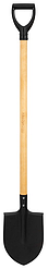 Лопата штыковая, 205х284х1340 мм, деревянный черенок с пропиткой, Россия// Сибртех