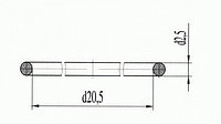 021-025-25-2-3 Кольцо МБС 4 мм Резина