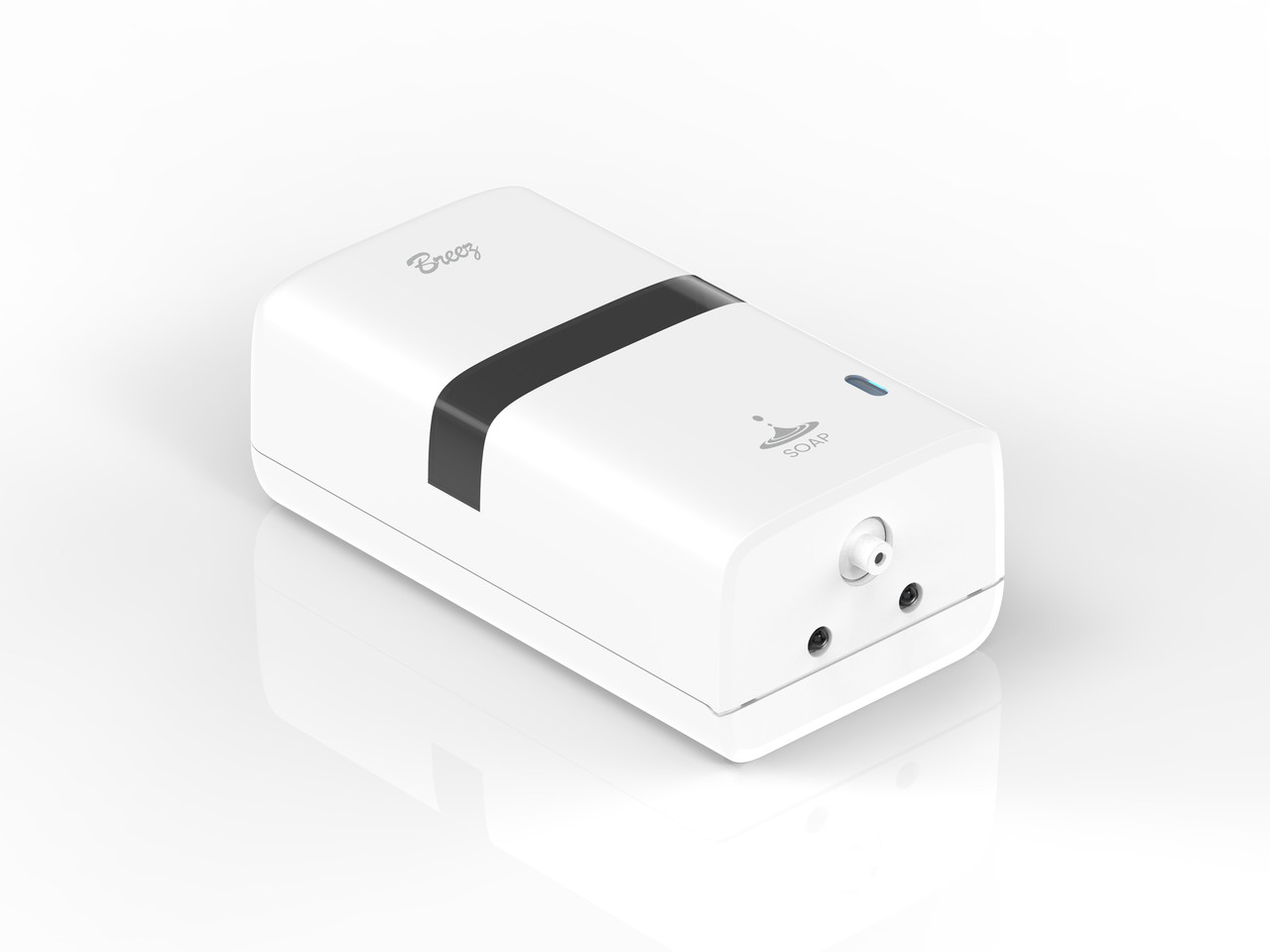 Автоматический сенсорный дозатор пенного мыла Breez: S-8085 белый (600 мл.) - фото 3 - id-p115194448