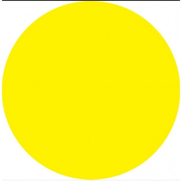 Наклейка круглая D=200 "Осторожно, препятствие"