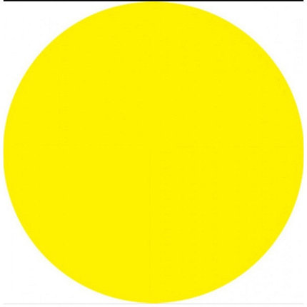 Наклейка круглая D=200 "Осторожно, препятствие", фото 1