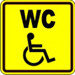 Табличка 150Х150 "Туалет для инвалидов
