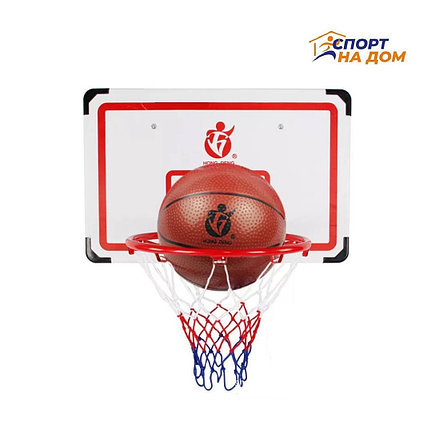 Баскетбольный щит и кольцо с сеткой (диаметр 39 см), фото 2