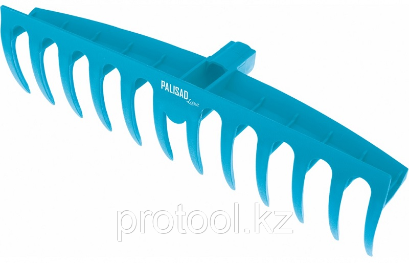 Грабли пластиковые, 400 мм, 12 прямых зубьев, усиленные, LUXE// Palisad - фото 1 - id-p115603317