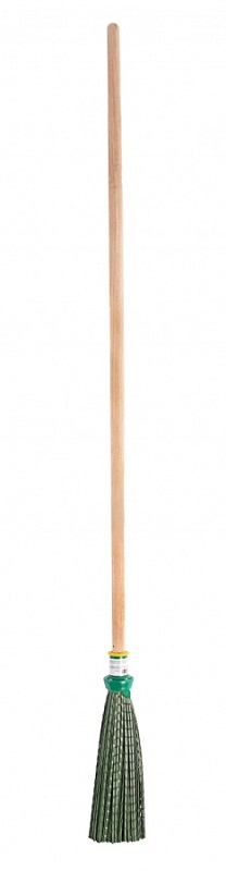 Метла полипропиленовая, 215х280х1505 мм, круглая, деревянный черенок, Россия// Сибртех - фото 2 - id-p115603480
