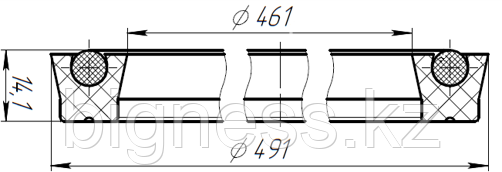 №3 Уплотнитель адаптера H22.08.00 (чертёж УПЛ-FH18-35.03.000)