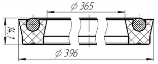 №4 Уплотнитель обечайки PUG 180x5000.200 (чертёж УПЛ-FH18-35.01.000)