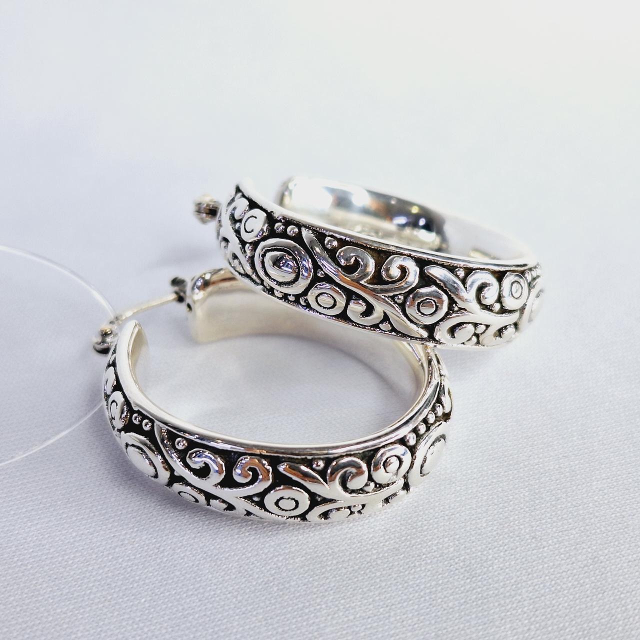 Серьги из серебра с фианитами  N174  вставка без вставок,, фото 1