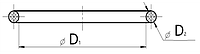 №7 Кольцо (чертёж O-Ring 3,1x69,4)