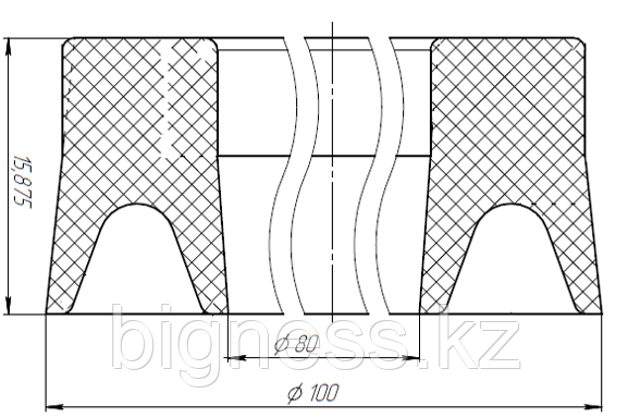 №13 Манжета 2S91.03.11 (чертёж УПЛ-2FZ18-35.00.004)