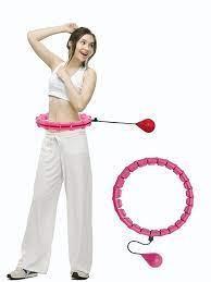 Обруч для похудения  (хулахуп  массажный) утяжеленный с грузом 21секция