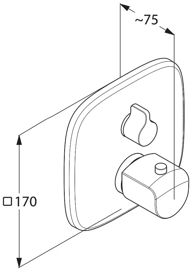 Kludi Ameo 418300575 ваннаға арналған шүмек, сыртқы б лігі, кіріктірілген, хром - фото 2 - id-p115606478