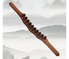 Скалка массажер 2 ряда ( дерево)