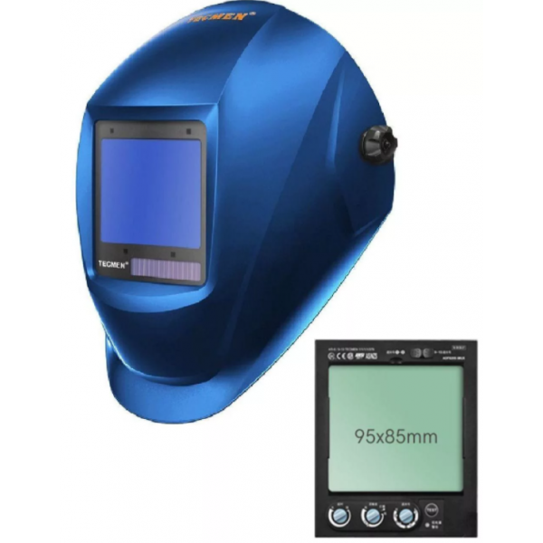 Сварочная маска с автоматическим светофильтром Tecmen ADF - 820S TM16 Синяя - фото 1 - id-p75758905